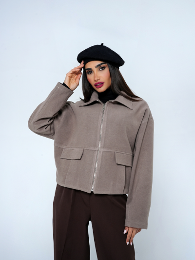 فوتر زیپدار دو جیب نما پشت و جلو پیله