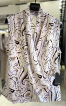 تاپ چپ وراستی سفید طرح موجی 40